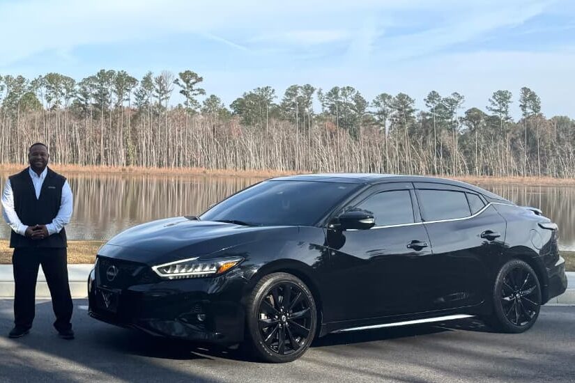 Derrick with His Nissan Maxima