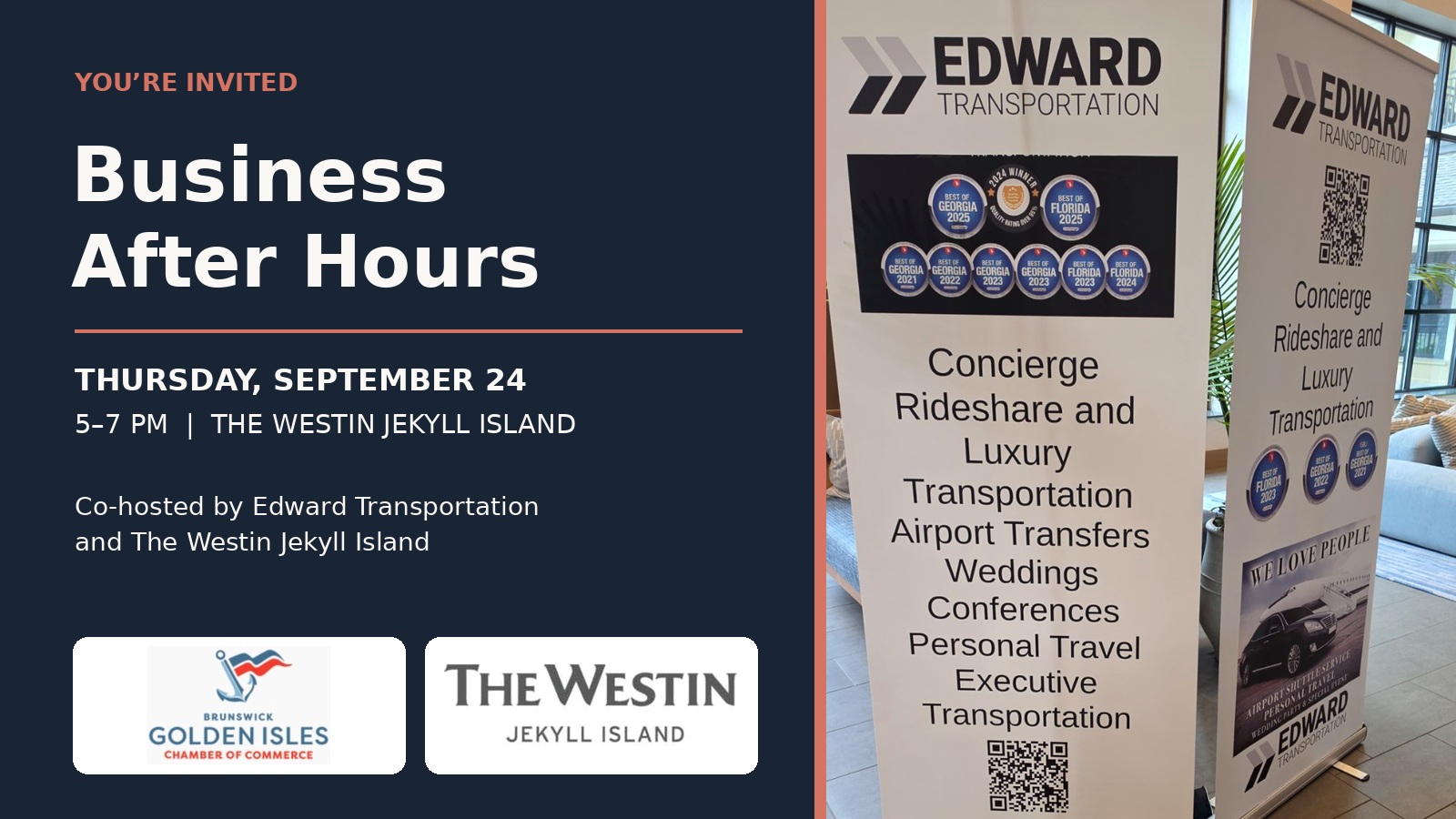 Edward Transportation Co-Hosts Chamber Business After Hours at The Westin Jekyll Island